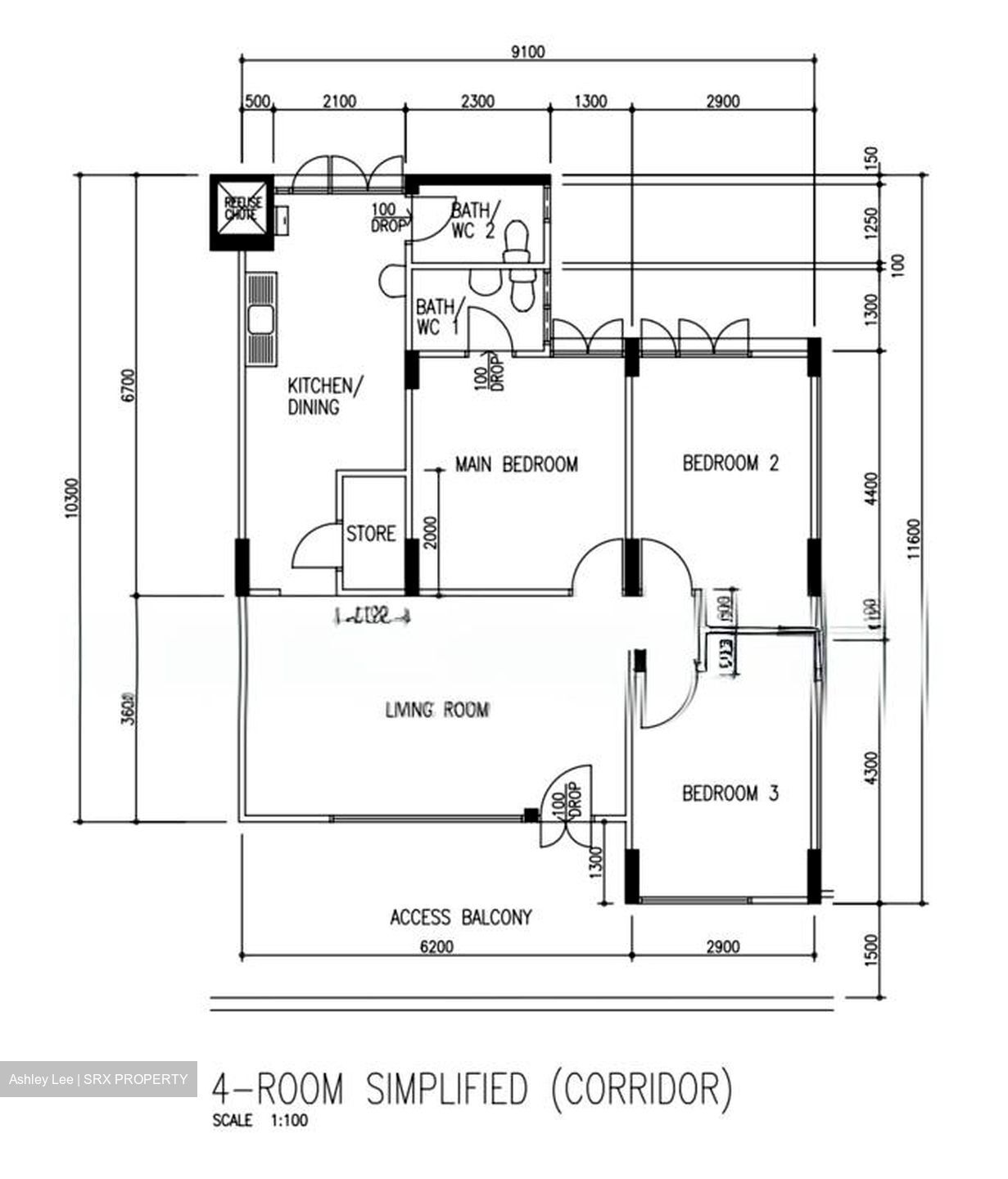 Blk 50 Hoy Fatt Road (Bukit Merah), HDB 4 Rooms #578617811